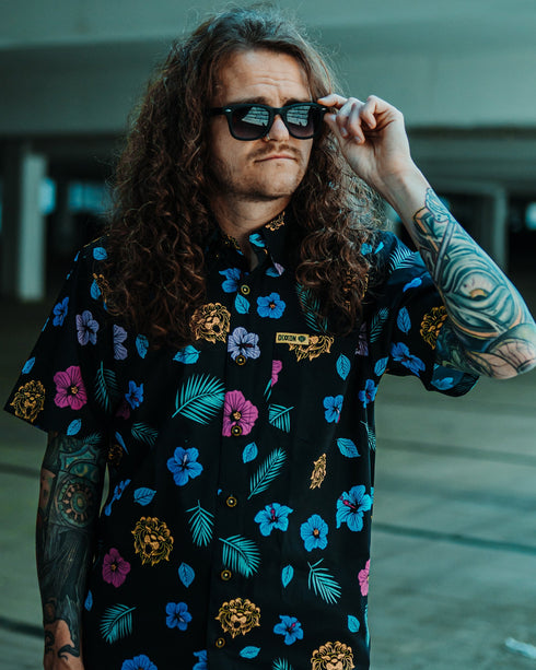 MISS MAY I PARTY SHIRT SHORT SLEEVE BUTTON UP - MENS